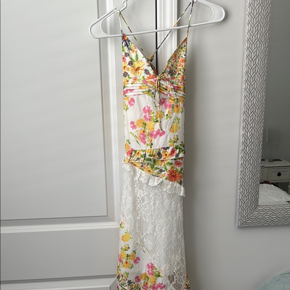 Floral Lace Garden Dress- Never worn